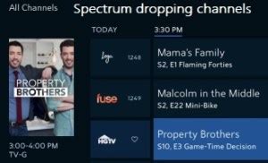 spectrum dropping 14 channels.